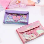 Bag Sequins Gulidd Laser Cosmetic Bag Sequins Stitching PVC Quicksand Pink Makeup Bag