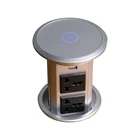 Extension Pop Up Socket Power Outlet Extension Wireless Charger Motorized Pop Up Kitchen Worktop Socket