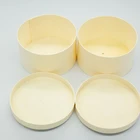 Box Custom Unfinished Round Soft Wood Birch Bark Handmade Cheese Cake Packaging Box For Gift
