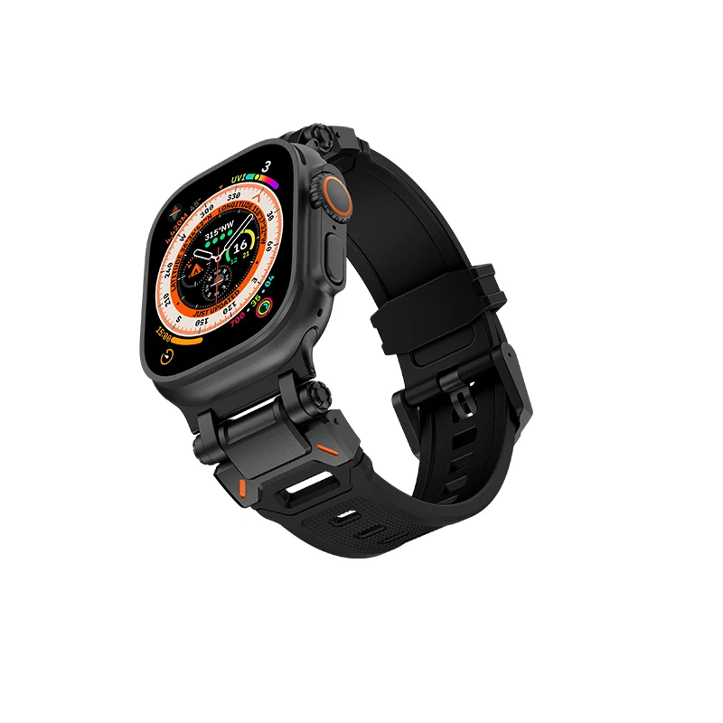 Rubber Luxury Designer Watch Band For 49mm 45mm 44mm 42mm Ultra Watch