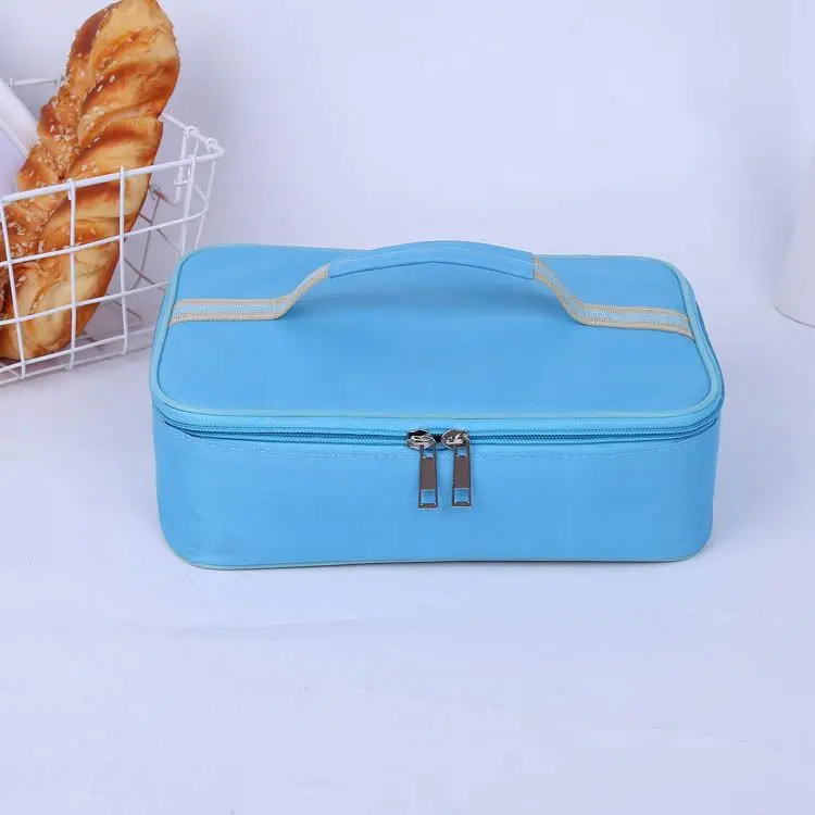 Portable Food Warmer and Soft Cooler Bag Waterproof Oxford Cloth Lunch Warming Tote for Office Travel