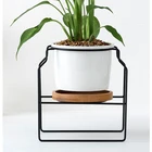 Pot Metal Plant Best Selling European Style Ceramic Flower Pot Metal Plant Stand