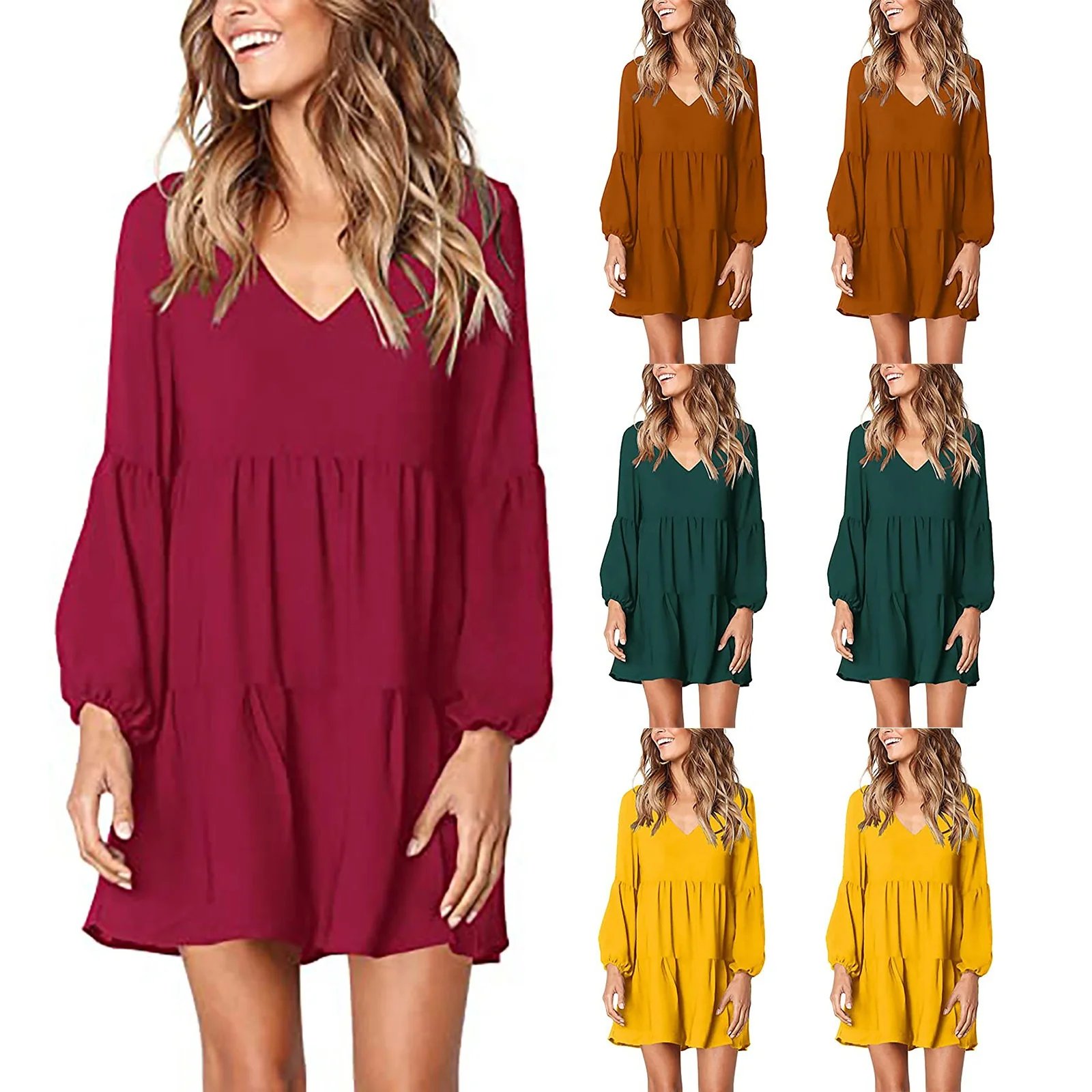 Amazon Best Seller Fall Ladies Dresses 
