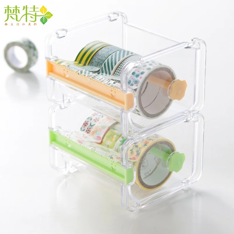 Desktop waterwheel packing tape gun dispenser water adhesive tape cutter with different colors available