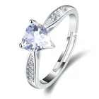Jewelry Merryshine Hot Selling Jewelry 925 Sterling Silver Open Adjustable Heart Birthstones Rings