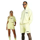 Custom Unisex Shorts Sets Summer Cotton Loose Summer Short Sweatsuit Unisex Short Sets