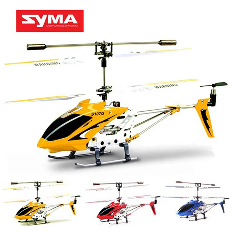 Drone Syma S107G 3 Channel RC Helicopter Radio Remote Control Ele Mic Aircraft 