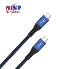 OEM ODM USB-IF Nylon Braid PD USB 4.0 CABLE 100W Short 80cm Android Phone Fast Charging Type C To Type C Cable