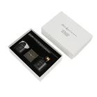 Glass Bottle Reed Diffuser Wholesale Customized Round Black Glass Bottle Floral Reed Diffuser Perfume With Candle
