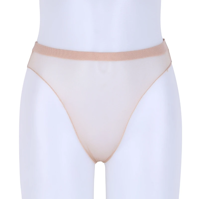 In Stock High Waist Mini Panties Pantyhose Sheer Mesh Transparent Underwear for Mens Womens