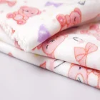 Kids Baby Blanket Fabric Polyester Crystal Super Soft Baby Kids Comfortable Pyjamas Blanket Velvet Fabric