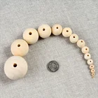 Beads Wooden Customize DIY Accessories 6-40MM Log Color Lotus Beads Hemu Beads Wooden Round Beads Manufacturers