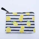 New Bag New Pencil Case Stationery Black And White Color Waterproof PU Leather Storage Cosmetic Pen Bag