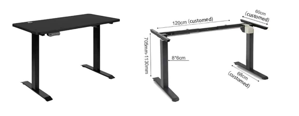 Brikley Height Adjustable Standing Desk Office Desk Kids Study Table Computer Desk for Home manufacture