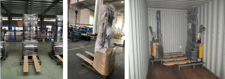 Australia use 1.5 ton electric pallet stacker electric straddle weliftrich china