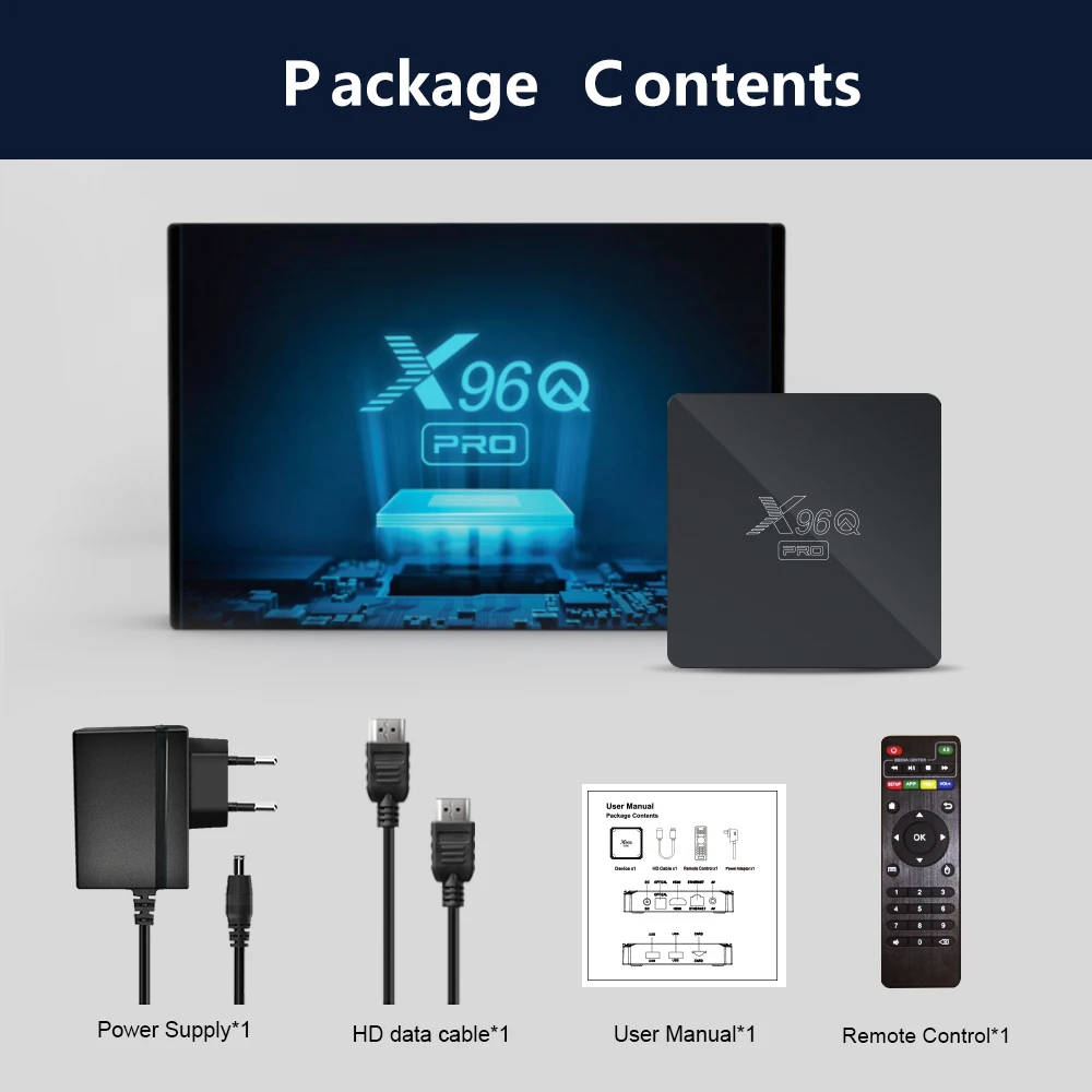 Cheapest Factory Price Android 10 set top box X96Q PRO 2gb 16gb 2.4g wifi Allwinner H313 smart tv box X96Q PRO