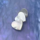 Gemstone Wholesale Custom Natural Mother Of Pearl Jewelry Accessory MOP Love Heart Beads Loose Gemstone