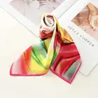 Square Silk Silkscarves Customize Spring And Autumn Decoration Square Silk Scarf For Women
