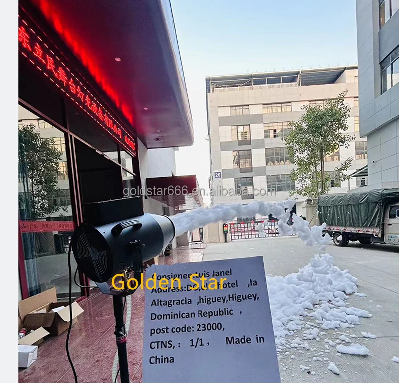 TOP HOT Hot Sale 1500W Snowflake Machine Commercial Wedding Small Snow Machine Laser Light Stage Snow Making Artificial Factory