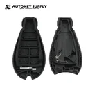 Key CHRYSLER PROX SHELL 4B LOCKUNLOCKPANICREMOTE START NO LOGO POLY DOME EMERGENCY KEY INCLUDED