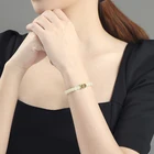 Jade China Hetian Jade And Silver Bracelet Hand String Hetian Jade