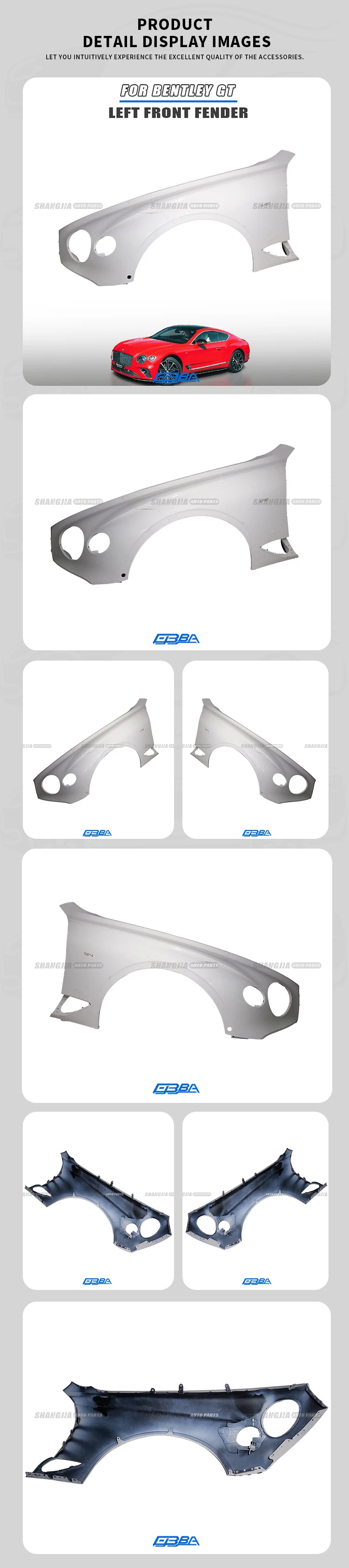 Left Front Fender Car Fenders Left And Right For McLaren GT 2020 OEM 3SD821101F 3SD821102F Used Car Parts High Quality supplier