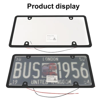 Us Standard 30 15cm License Plate Cover Electric Smart Dimming Film