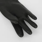 Resistant Gloves Black Chemical Resistant Industrial Long Latex Rubber Hand Gloves