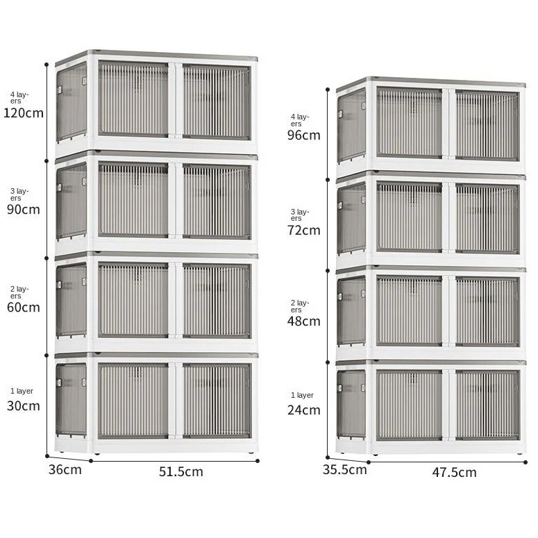 Clothing Toys Storage Boxes Bins Rolling Wheels PP Shelf Multilayer Drawer Organizer Clear Plastic Square Storage Cart