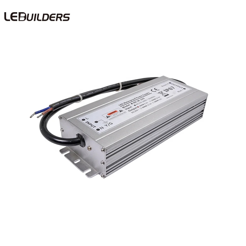 General-Purpose Regulated Switching Power Supply DC12V 24V Ultra-Thin Waterproof Power Supply IP67 Transformer 60W/100W/120W/150W/200W 300W led Driver for led Strip AC176-246V 