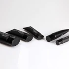 Oval Tube Plastic Tubes Plastic Care Packaging Matt Black Oval Shape Face Care Tube Packaging Plastic Tubes Cosmetic