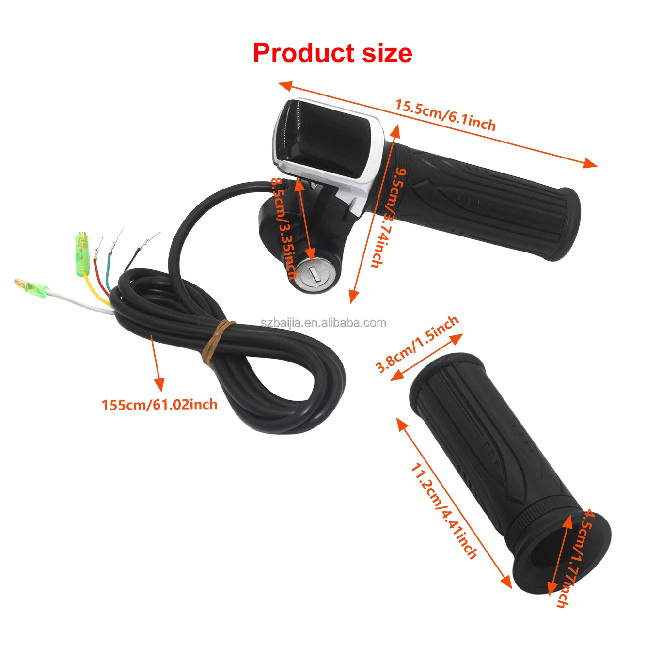 scooter throttle 24V 36V 48V Brushless Motor Universal Speed Regulation Battery Display Knobs Electric Bicycle Accessories