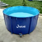 Tank /tank Fish Farms Tanks Customized Size Frame PVC Fish Farming Water Tank /tank Fish Farming