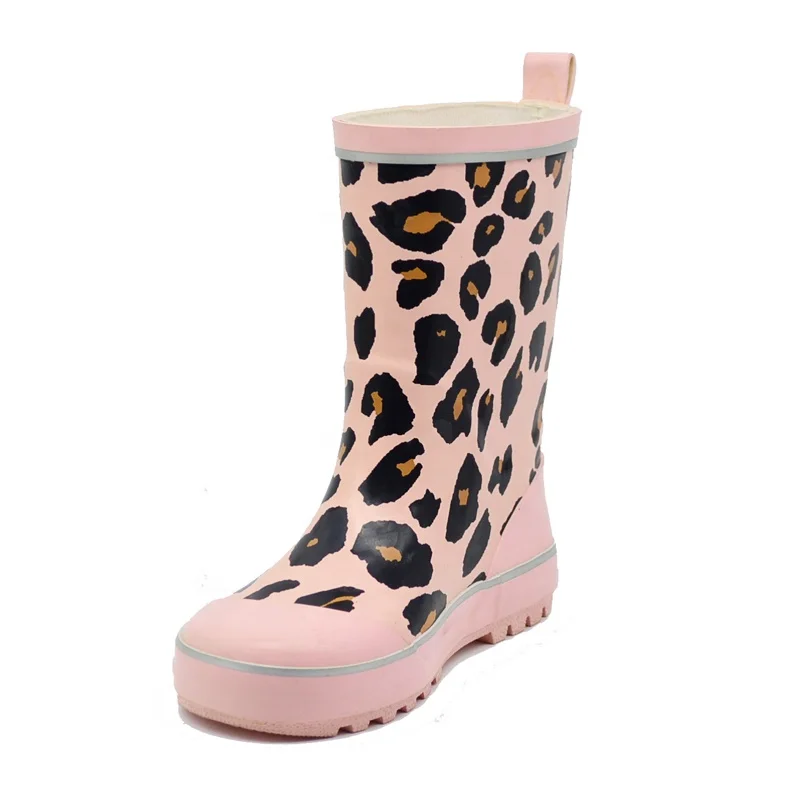 pink leopard print wellies