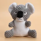 Toy Plush Dog Bear Wholesale Fabric Pet Toy Squeaky Bite-resistance Plush Dog Toy Baby Koala Bear