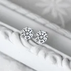Diamond Stud Earrings Earrings 925 Sterling Silver Moissanite Diamond Stud Earrings