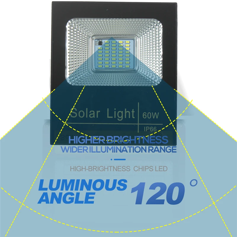 100W 200W Floodlight Waterproof Outdoor 100 200 Watt LED Solar Flood Light