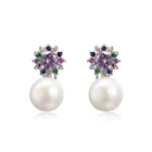 Pearl Earrings Earrings 925 Earrings Silver 925 Sterling Silver Fashionable Pearl Earrings Silver 925 Earrings