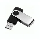 Usb Drive Pen Cheap Twist Usb 2.0 3.0 USB Flash Drive Black Swivel Type USB Pen Drive With Logo Printing