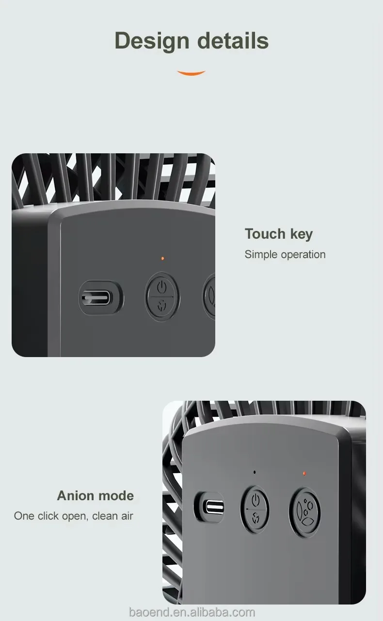 Fan, M8, Portable, USB - detail 6