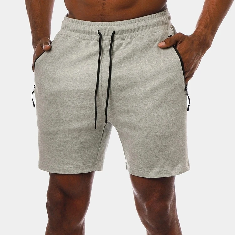 men's sweat shorts with zipper pockets