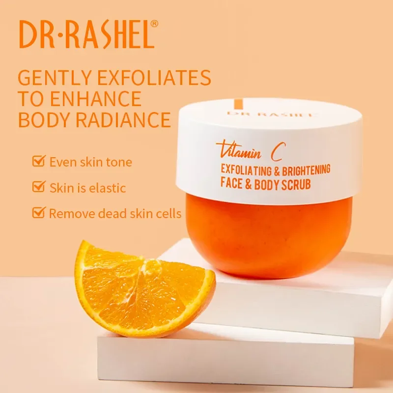 dr rashel Vitamin C Exfoliating & Brightening Face & Body Scrub in stock