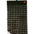 Men Women Apparel Garment And Men Apparel Garment Of BK/GREY BK/GRAY Houndstooth Fabric 40%WOOL