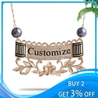 Name SophiaXuan Name Plate Polynesia Jewelry Gold Jewelry Wholesale Hawaiian Jewelry Custom Name Necklaces