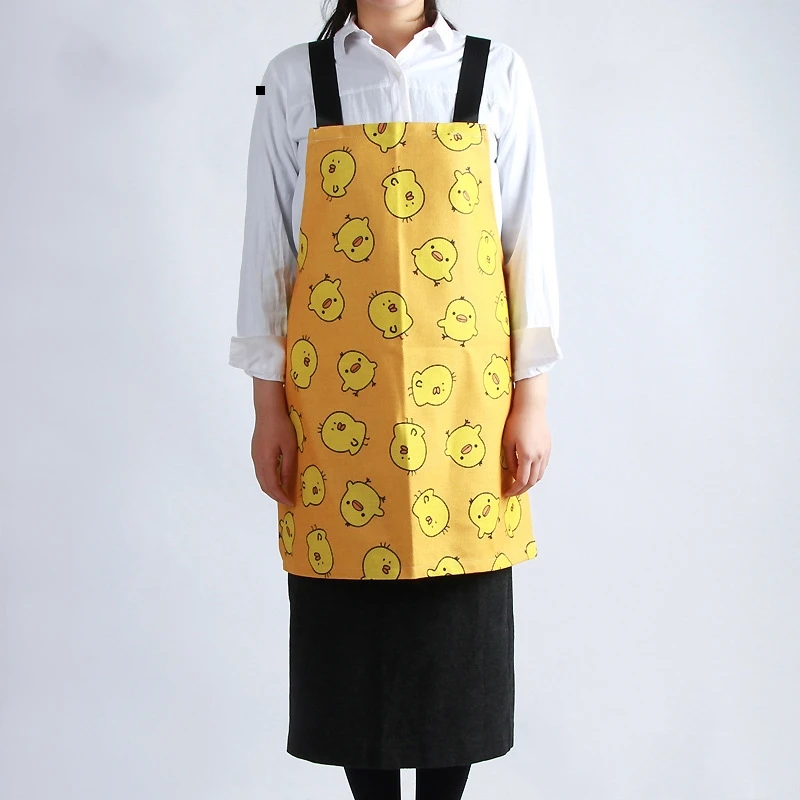 24x28 inch heat insulation kitchen chef work uniform modern with yellow apron custom Logo cotton bakery baking aprons
