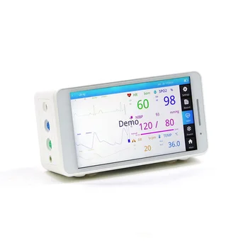 Lexison PPM-C5 5.5inch Touch Screen Portable Multiparameter Patient Monitor with etco2