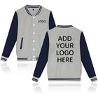 Coat Premium Custom Made Man Sportswear Jackets Baseball Coat Unisex Blank Baseball Bomber Jacket