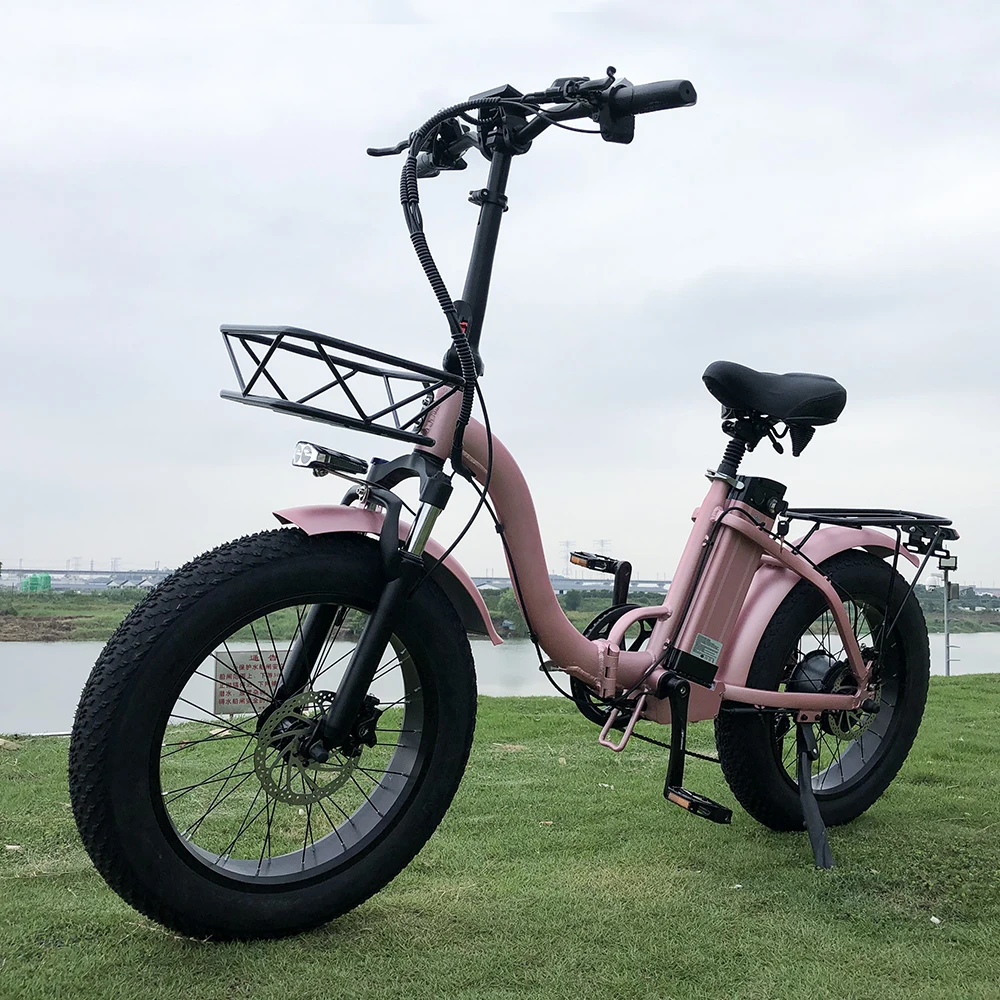 pink electric bike women's