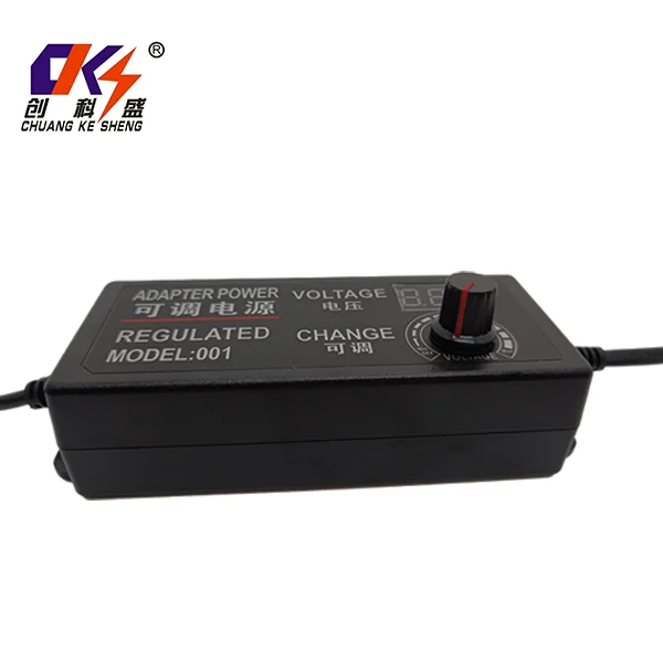 product factory direct sale ac dc adjustable voltage 3v 12v 5a adapter eu us uk au plug adjustable power adapter with digital display-2