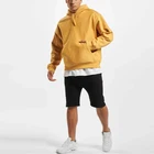 Casual Hoodies Men Pullover Hoodie OEM Wholesale Custom Logo Casual Cheap Pullover Mens Hoodies Sweatshirts In Yellow